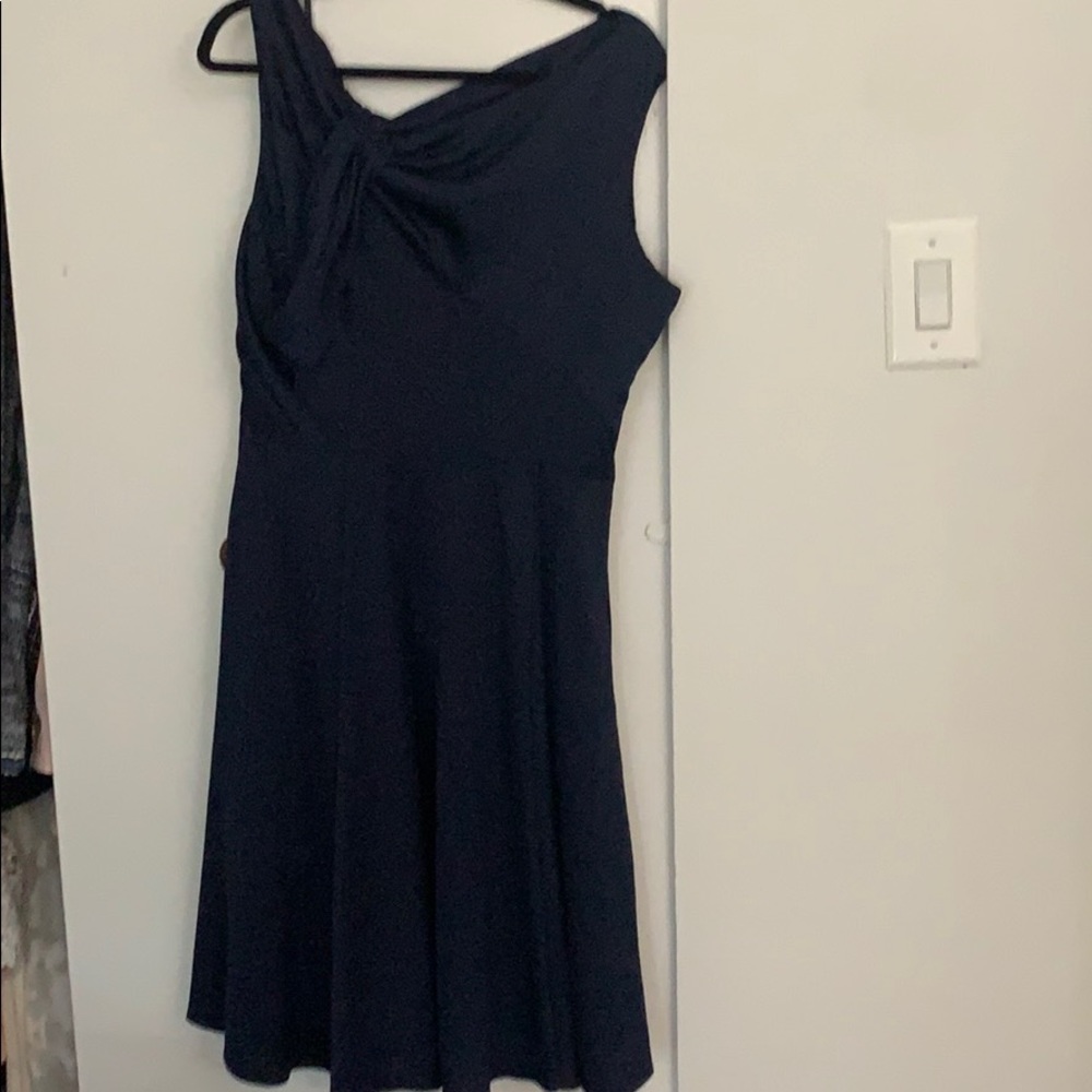 Gal meets Glam navy blue dress
